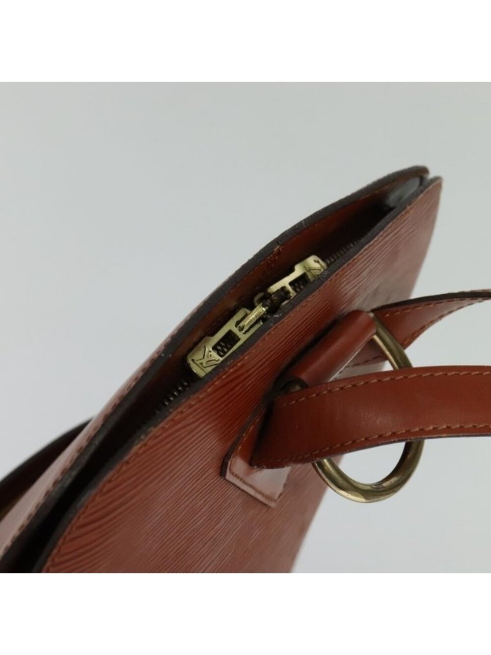 Authentic LOUIS VUITTON Epi Coblanc Shoulder Bag Brown M52293 LV - Picture 13 of 16